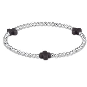Signature Cross Sterling Pattern 3mm Bead Bracelet