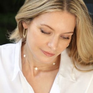 Choker Simplicity Chain Gold – Signature Cross Off-White