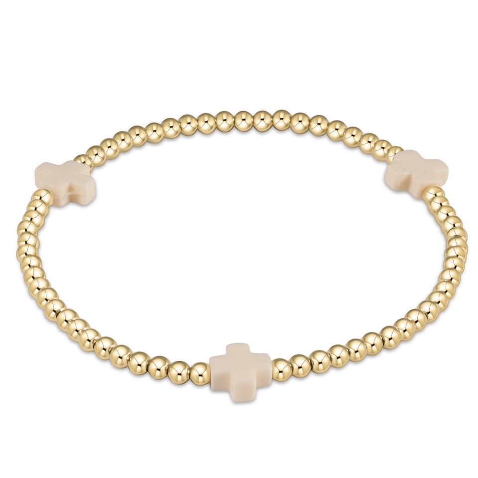 egirl signature cross bracelet gold