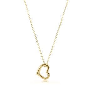 16 Necklace Gold – Love Gold Charm