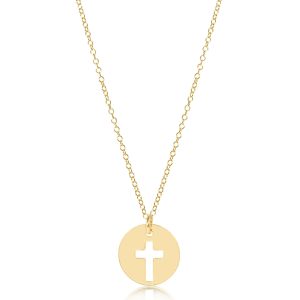 16 necklace gold – blessed disc
