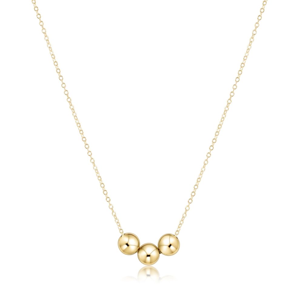 16 Necklace Gold - Joy 6mm