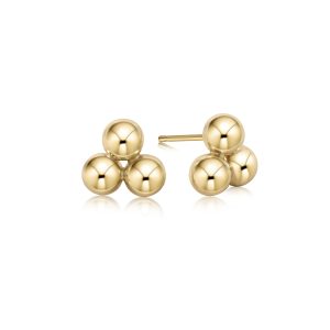 Classic Cluster Stud – 6mm Gold