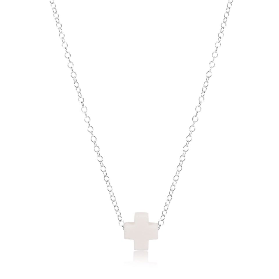 16 Necklace Sterling - Signature Cross