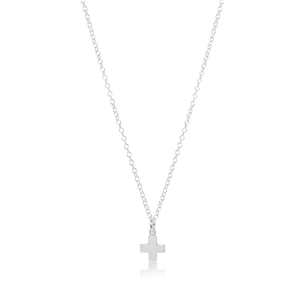 16 Necklace Sterling - Signature Cross Sterling Charm