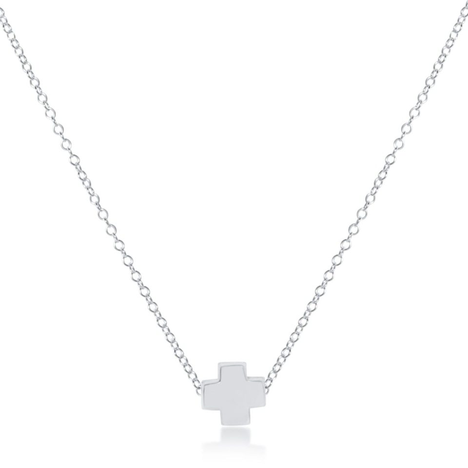 16 Necklace Sterling - Signature Cross Sterling