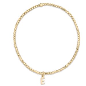 Classic Gold 2mm Bead Bracelet – Respect Gold Charm