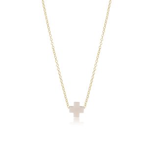 16 Necklace Gold – Signature Cross