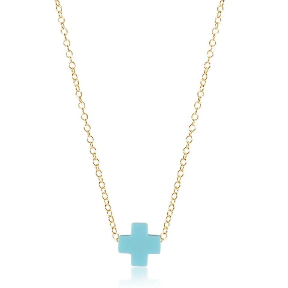 16 Necklace Gold - Signature Cross