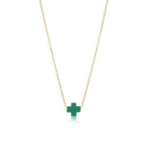 16 Necklace Gold – Signature Cross