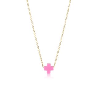 16 Necklace Gold – Signature Cross