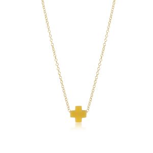 16 Necklace Gold – Signature Cross