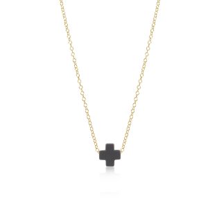 16 Necklace Gold – Signature Cross