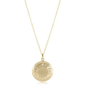 16 Necklace Gold – Cherish Small Gold Locket