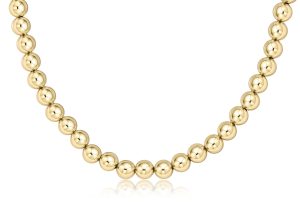 Choker Classic Gold 7mm Bead