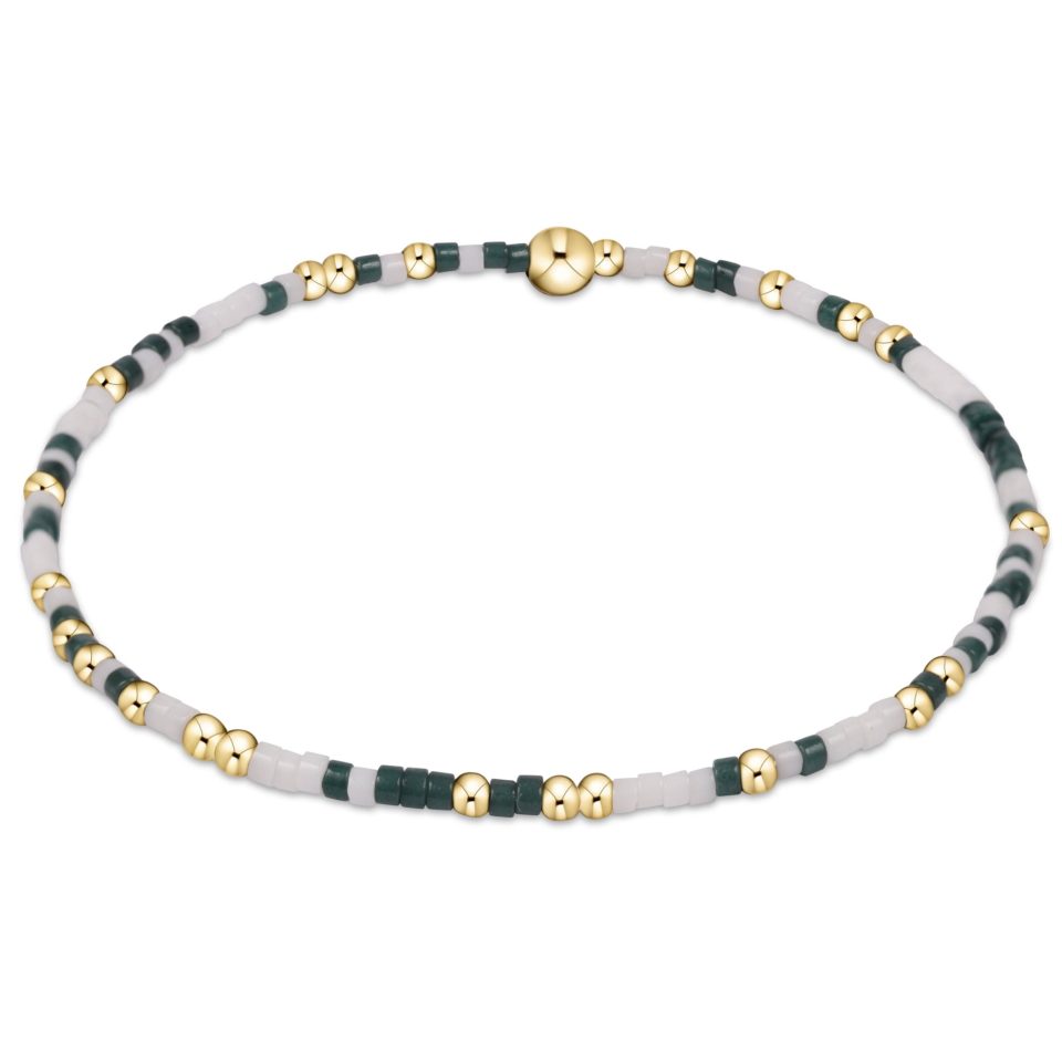 Gameday Hope Unwritten Bracelet - Dark Green-White