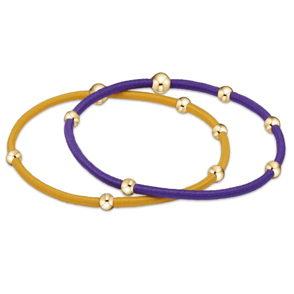 Gameday essentials Set - Deep Purple-Golden Yellow