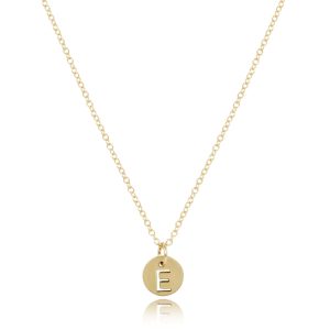 16 Necklace Gold – Respect Small Gold Disc