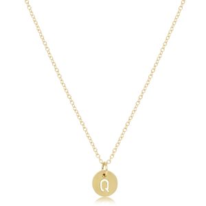 16 Necklace Gold – Respect Small Gold Disc