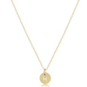 16 Necklace Gold – Respect Small Gold Disc