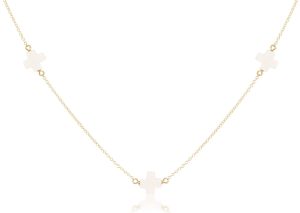 Choker Simplicity Chain Gold – Signature Cross Off-White