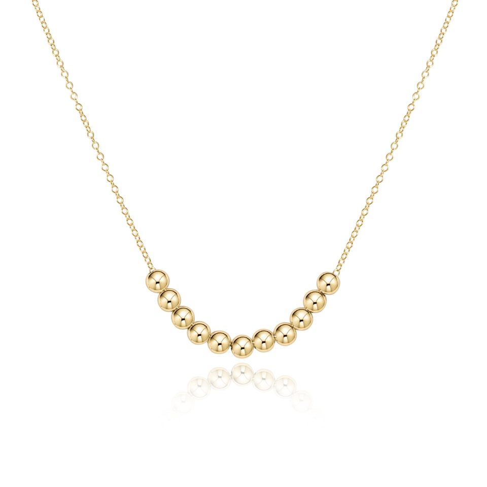 16 Necklace Gold - Classic Beaded Bliss