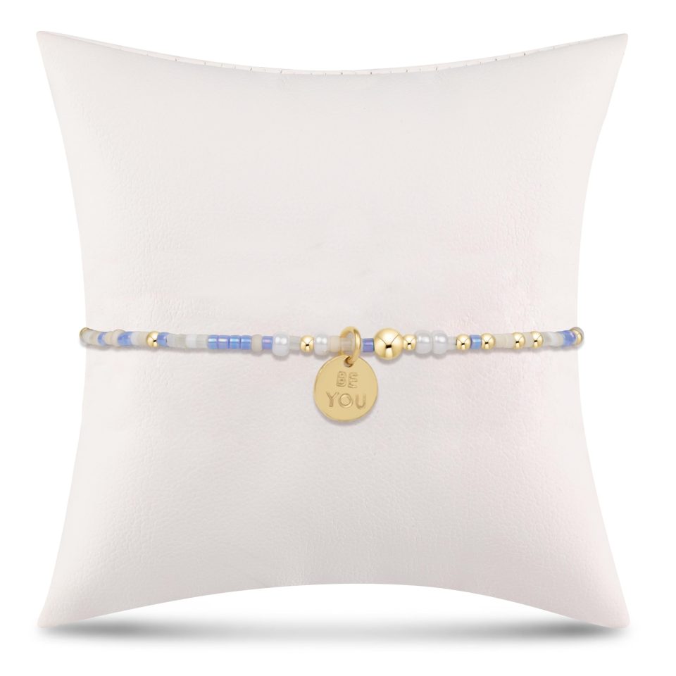 egirl Hope Unwritten Bracelet - Skinny Dippin' - be you. Small Gold Disc