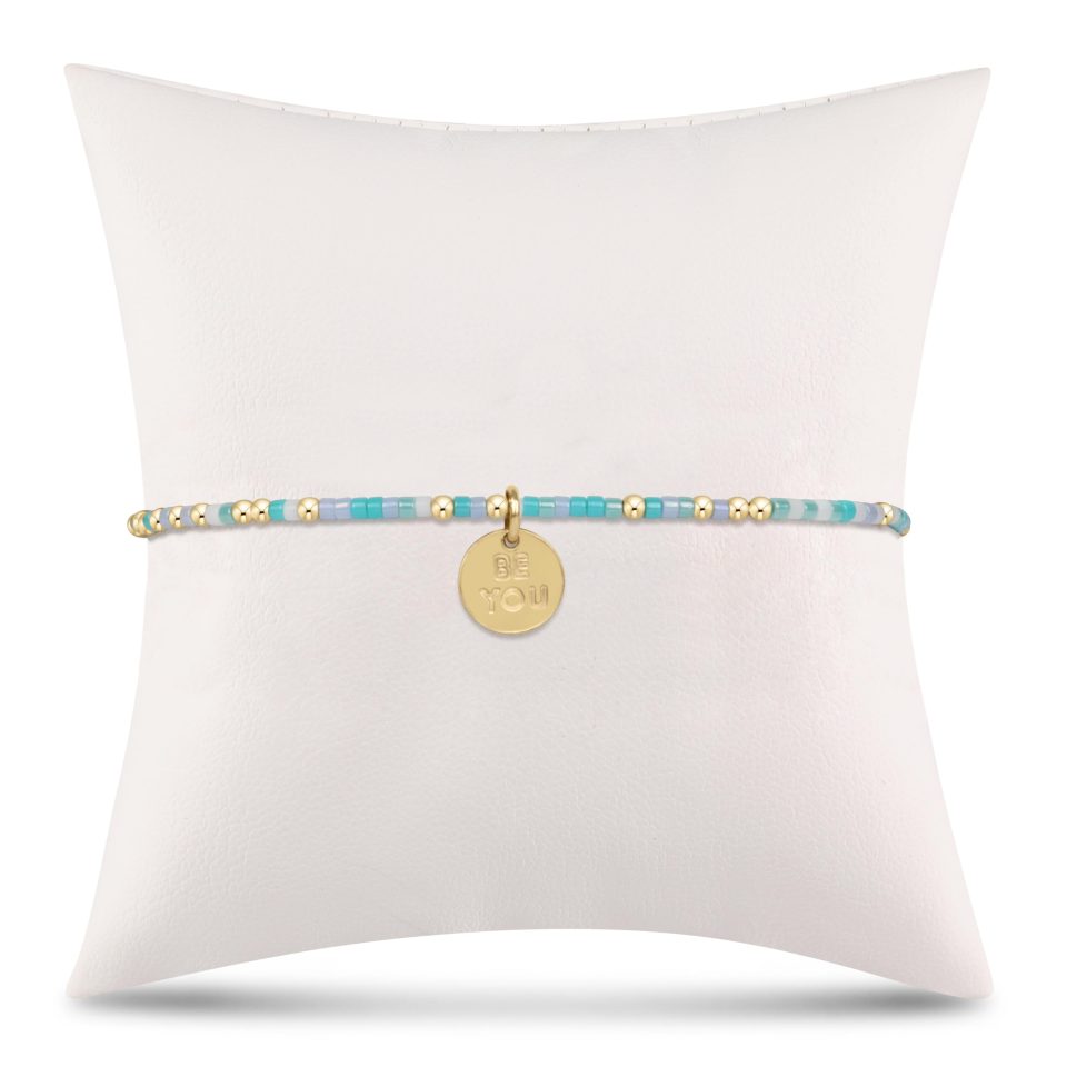 egirl Hope Unwritten Bracelet - Man. I Teal Like A Woman - be you. Small Gold Disc