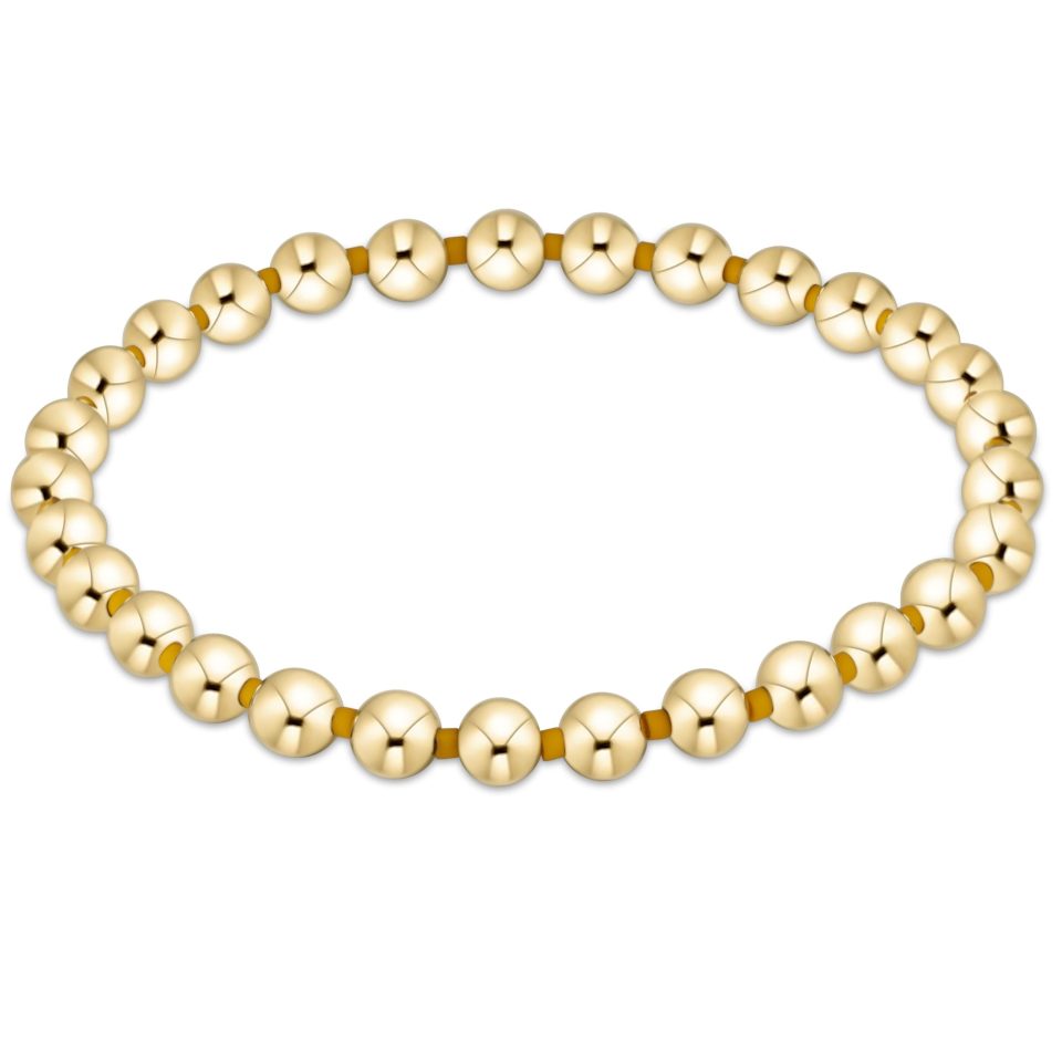 Gameday Hope Grateful 5mm Bead Bracelet - Golden Yellow