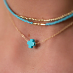 16 Necklace Gold – Signature Cross