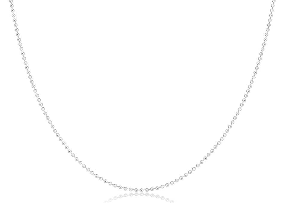Choker Classic Beaded Chain - Sterling